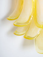 Aurora Wall Light Petal Shaped Glass Vintage Artistic