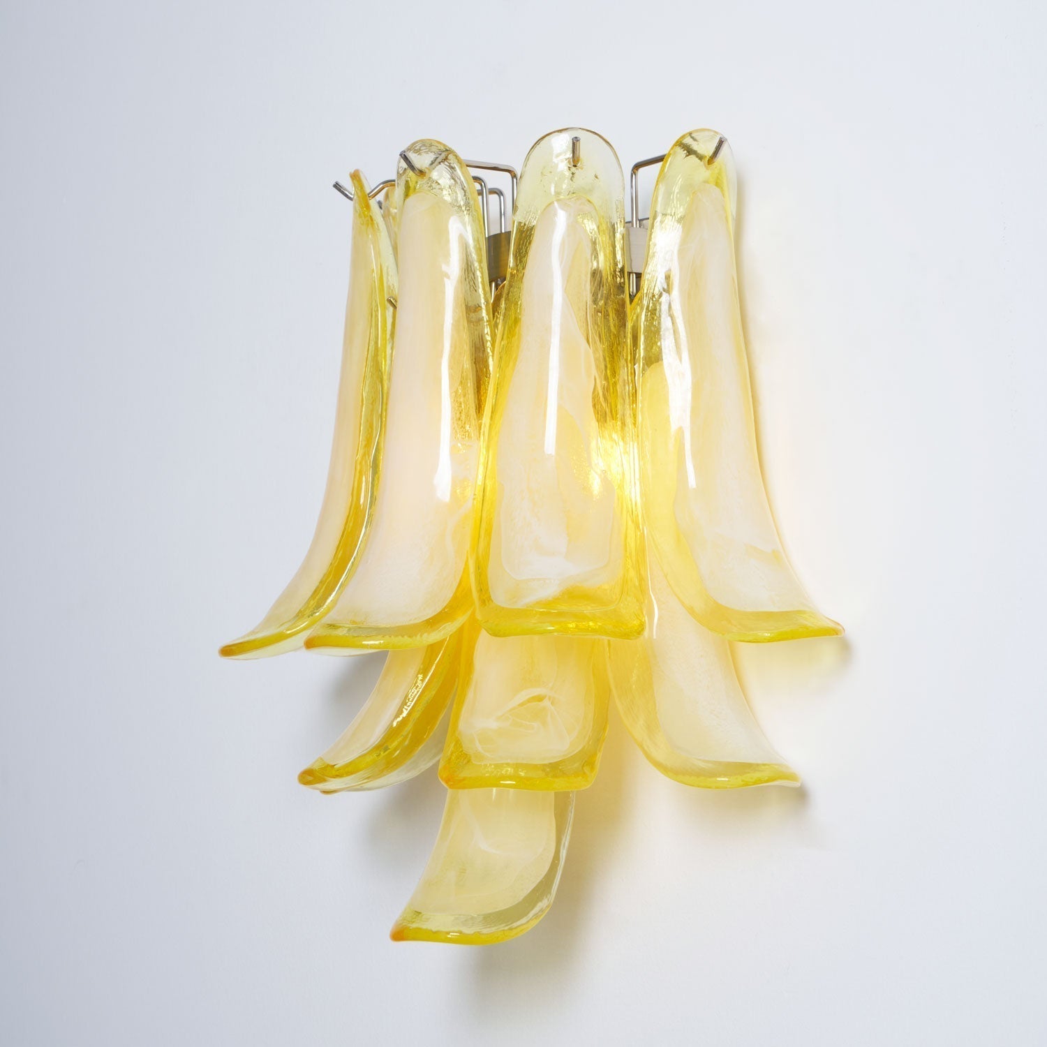 Aurora Wall Light Petal Shaped Glass Vintage Artistic