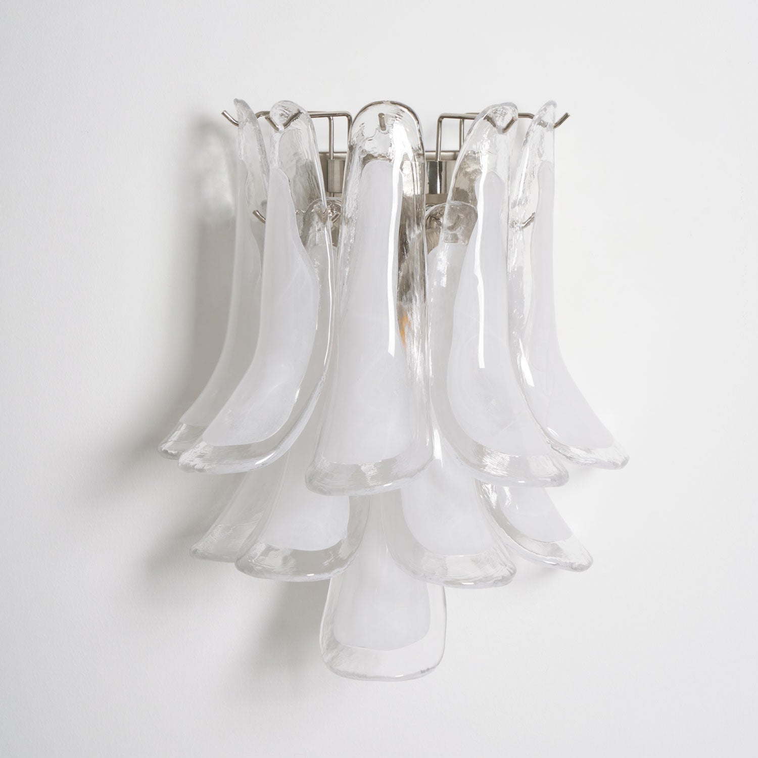 Aurora Wall Light Petal Shaped Glass Vintage Artistic