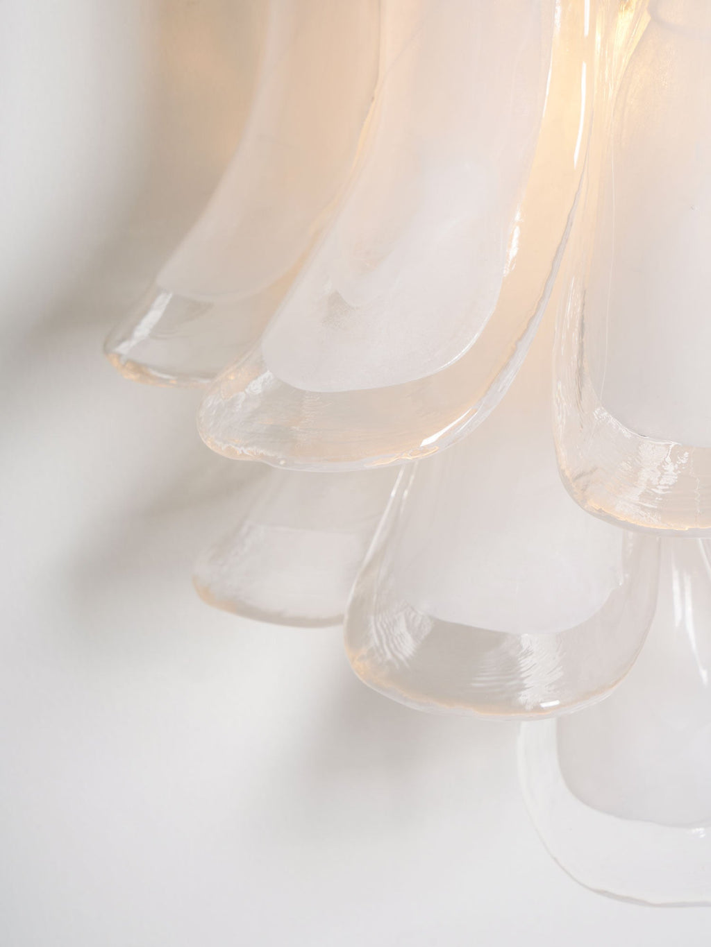 Aurora Wall Light Petal Shaped Glass Vintage Artistic
