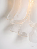 Aurora Wall Light Petal Shaped Glass Vintage Artistic