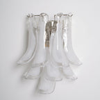 Aurora Wall Light Petal Shaped Glass Vintage Artistic