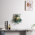 Aurora Wall Light Petal Shaped Glass Vintage Artistic