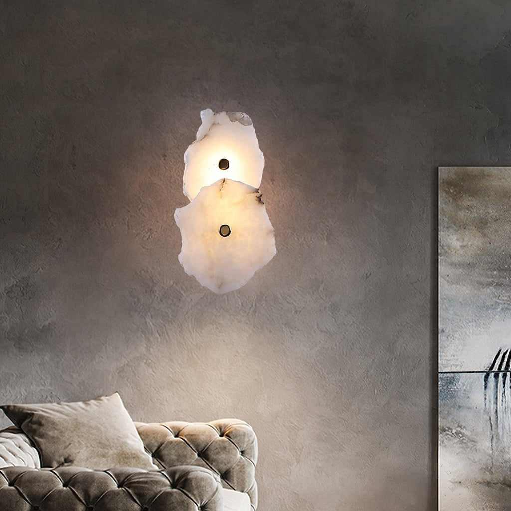 Cevra Alabaster Flower Wall Lamp