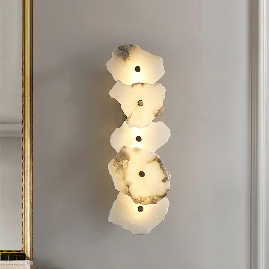 Cevra Alabaster Flower Wall Lamp
