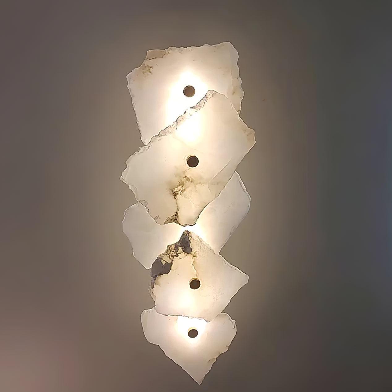 Cevra Alabaster Flower Wall Lamp
