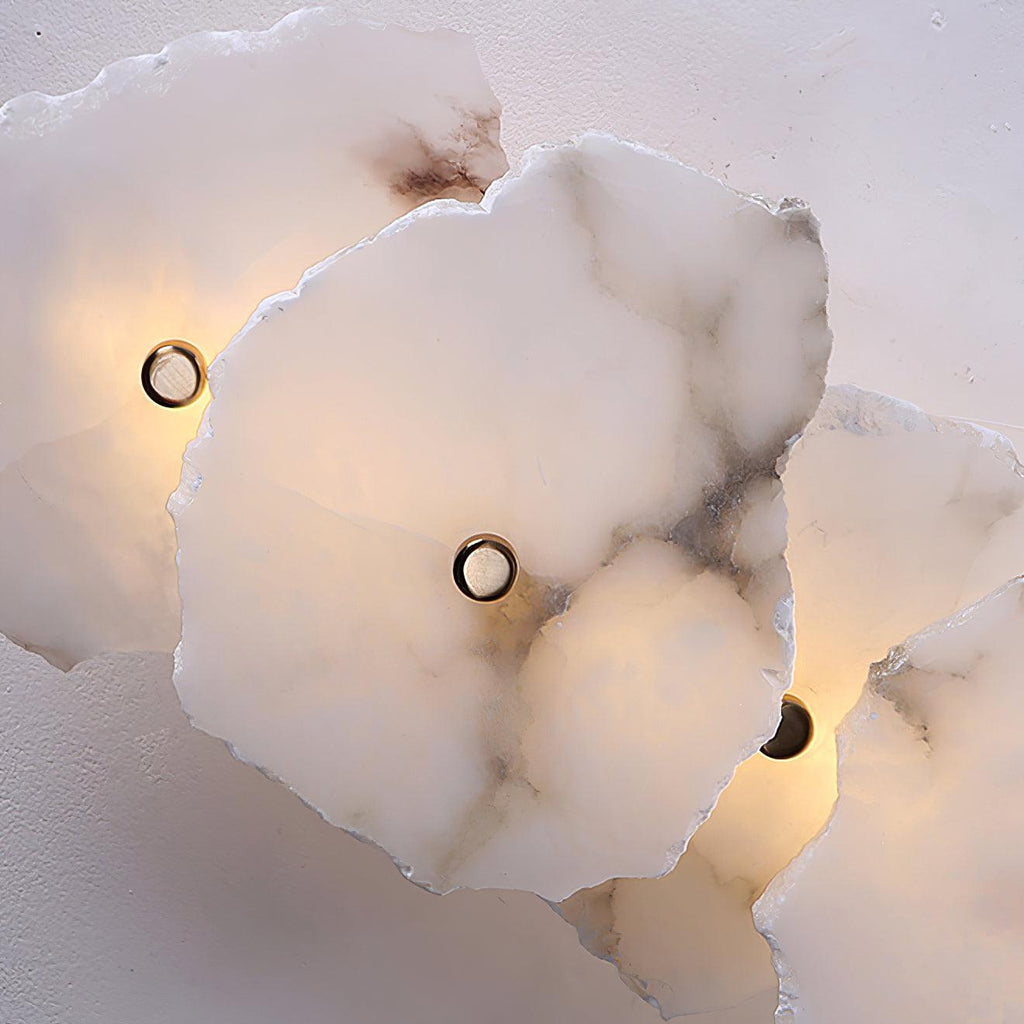 Cevra Alabaster Flower Wall Lamp