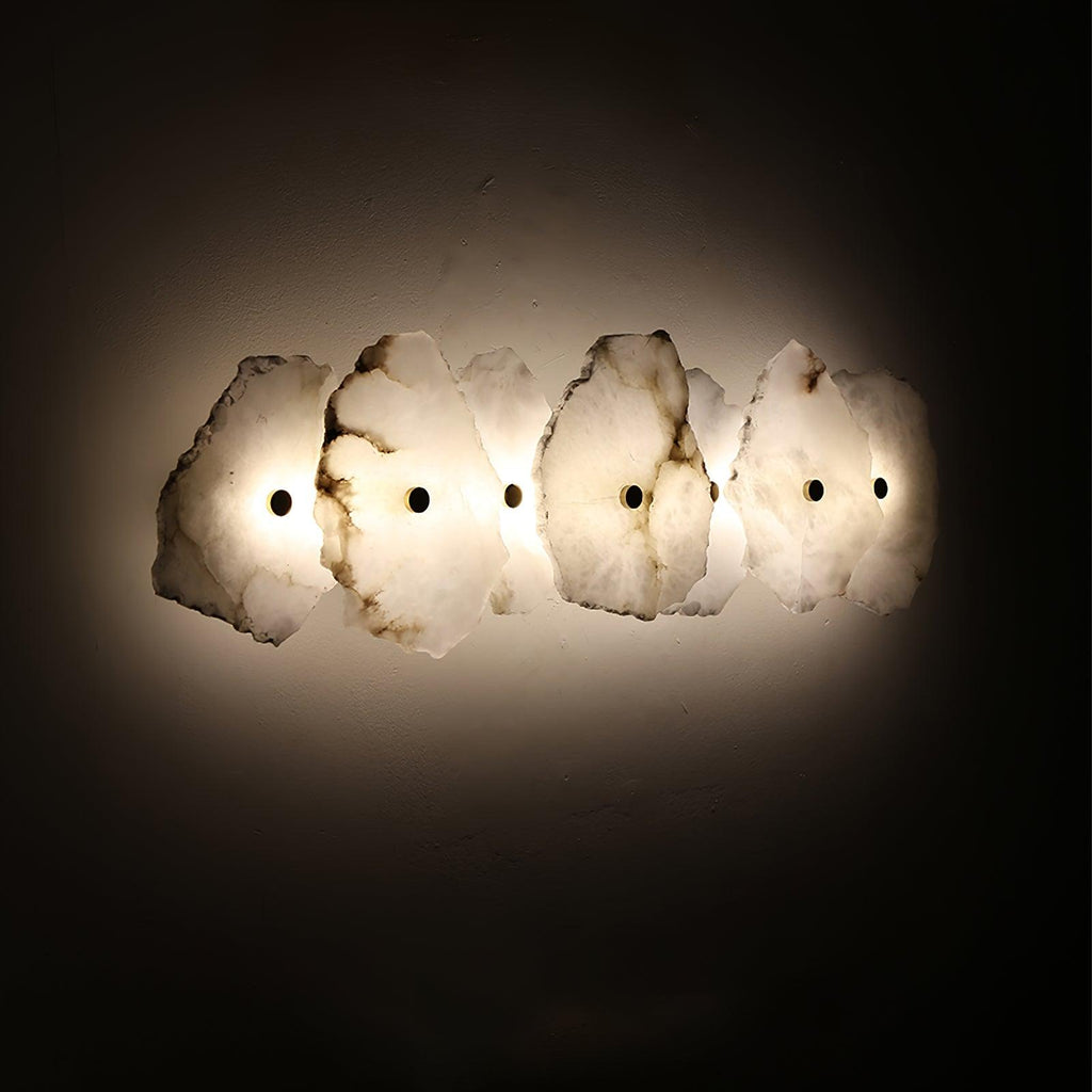 Cevra Alabaster Flower Wall Lamp