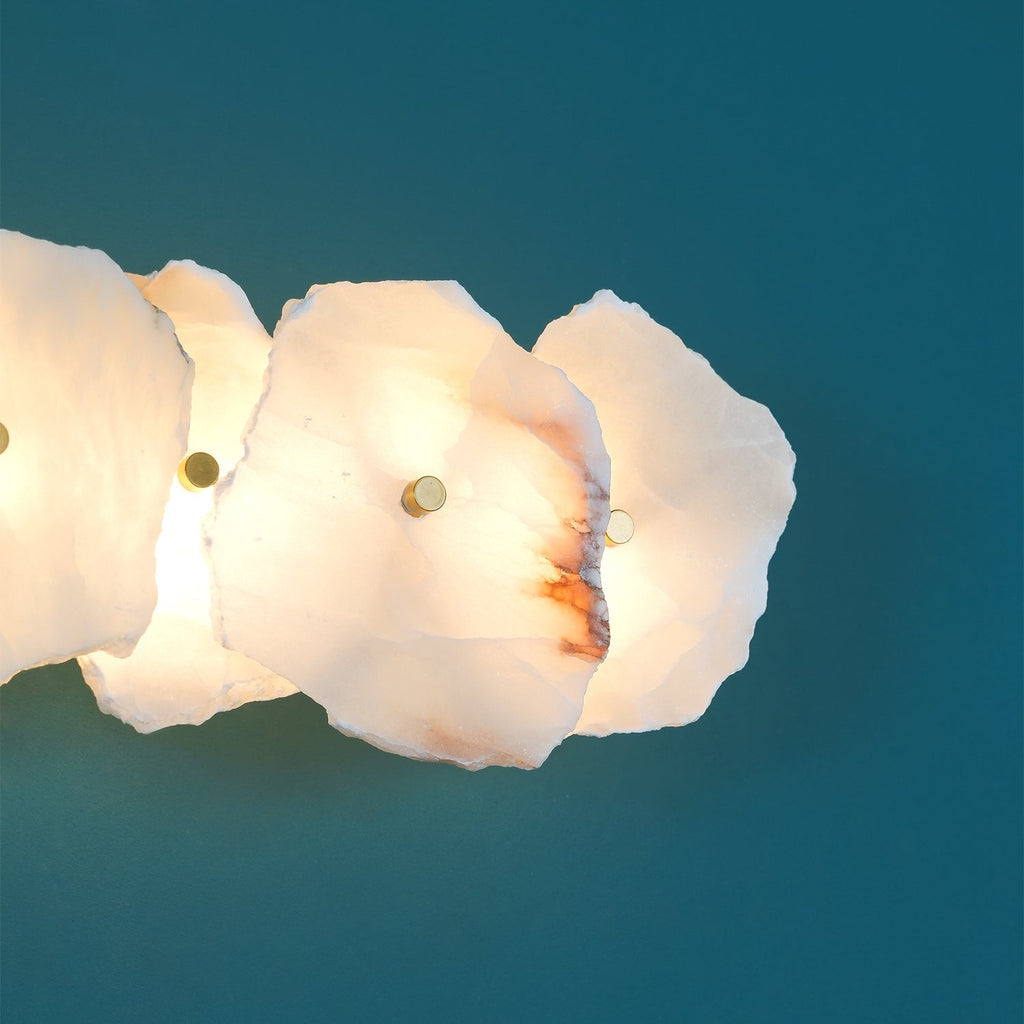 Cevra Alabaster Flower Wall Lamp