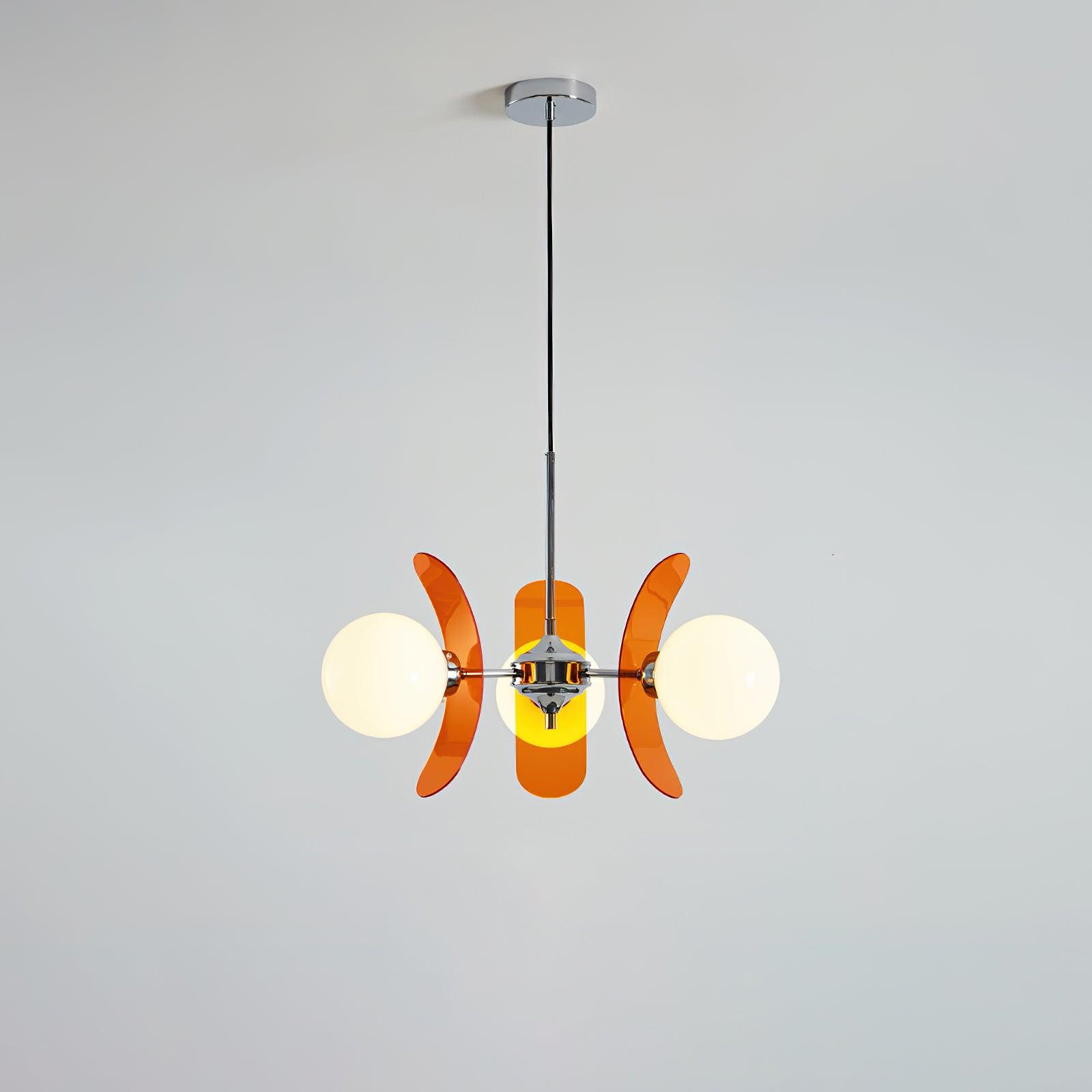 Ulano Chandelier Brown &Orange
