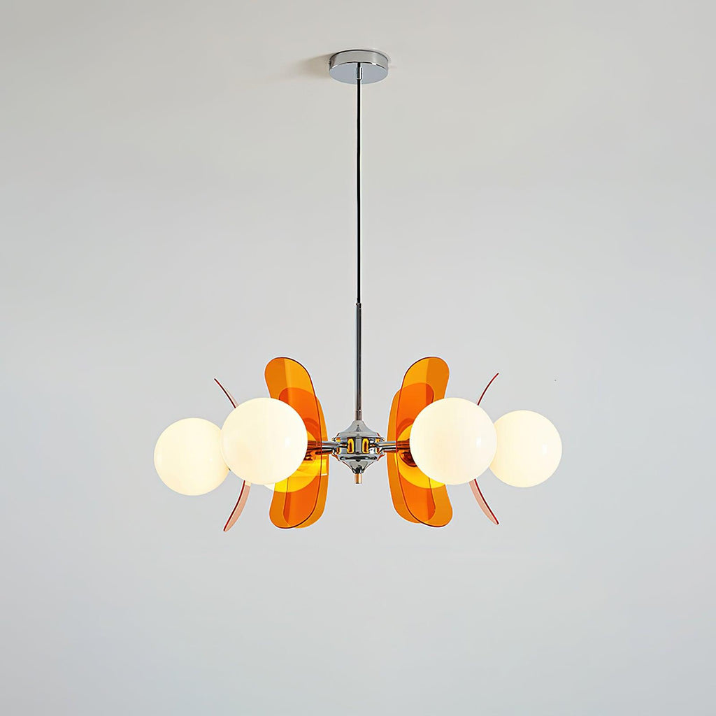Ulano Chandelier Brown &Orange