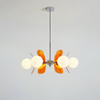Ulano Chandelier Brown &Orange