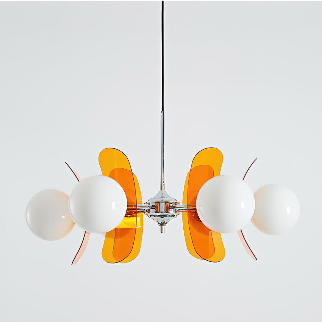 Ulano Chandelier Brown &Orange