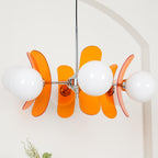 Ulano Chandelier Brown &Orange