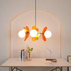 Ulano Chandelier Brown &Orange