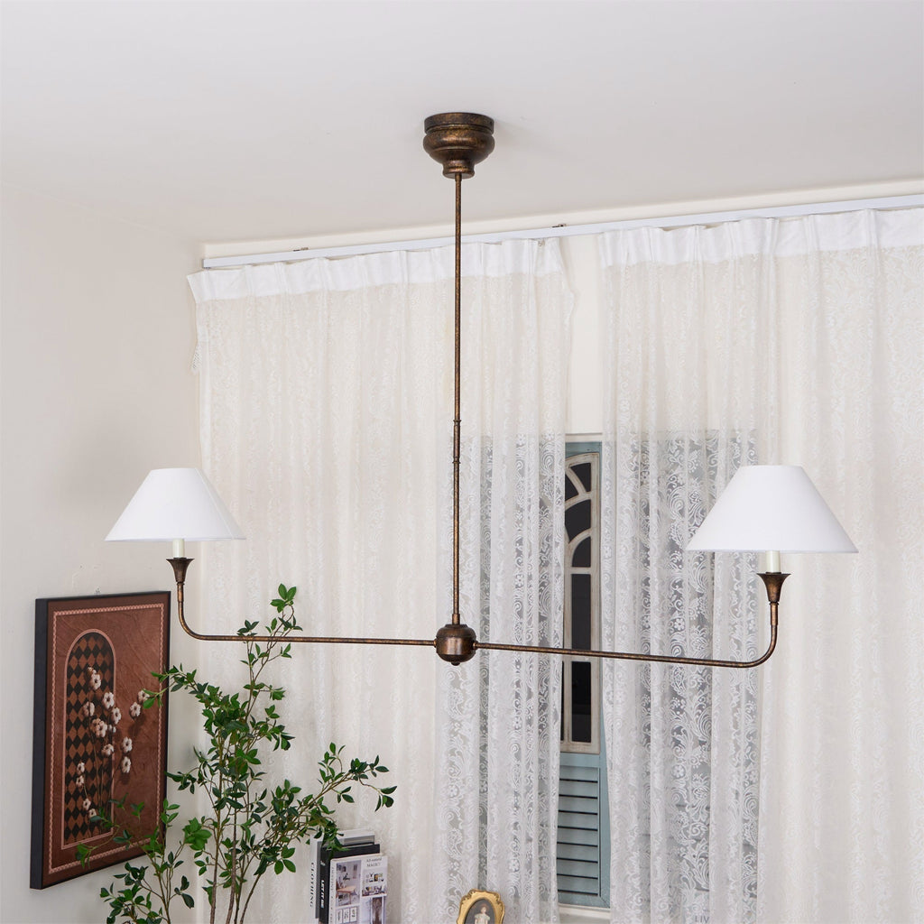 Norli Modern Linear LED Chandelier Metal Living Room Bedroom