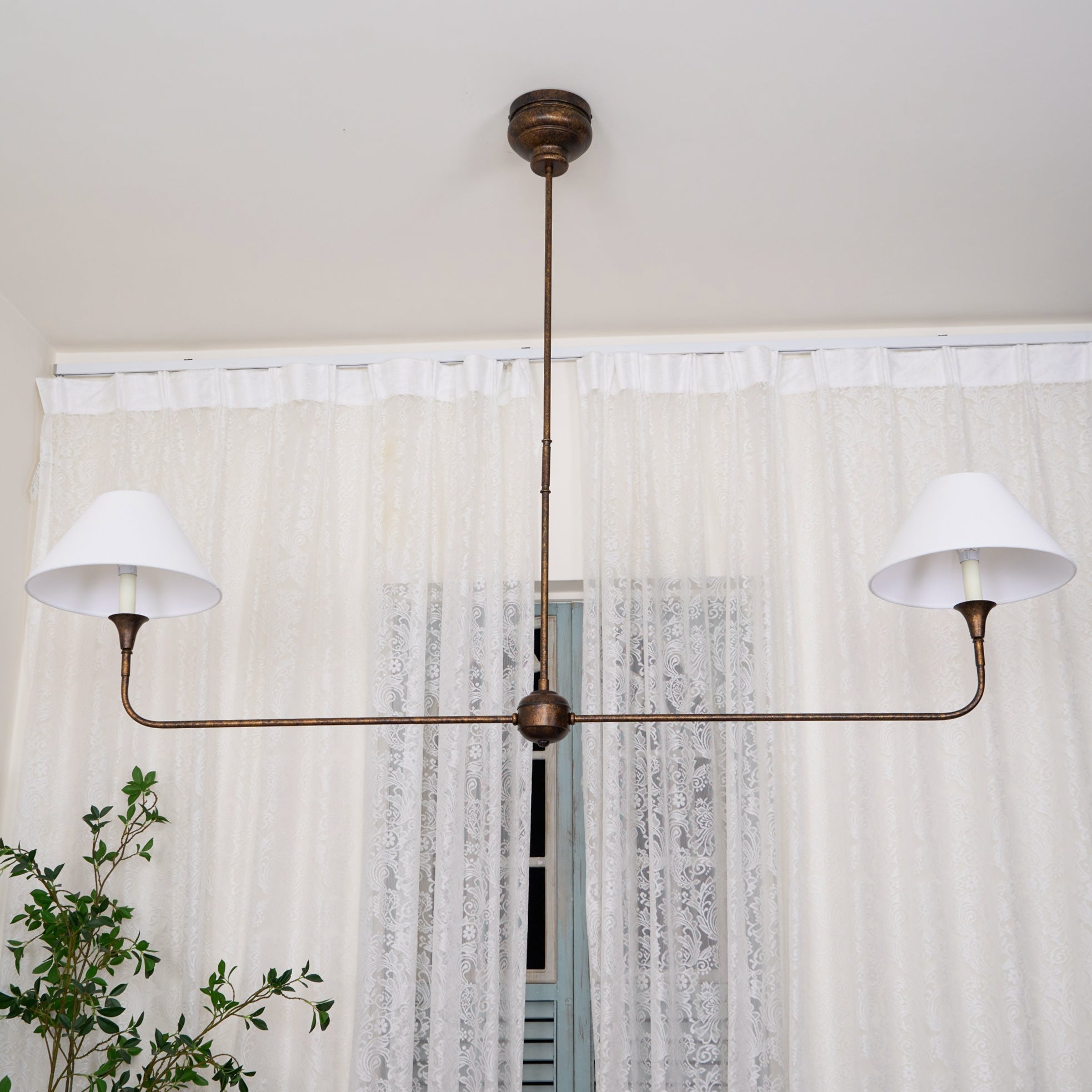 Norli Modern Linear LED Chandelier Metal Living Room Bedroom