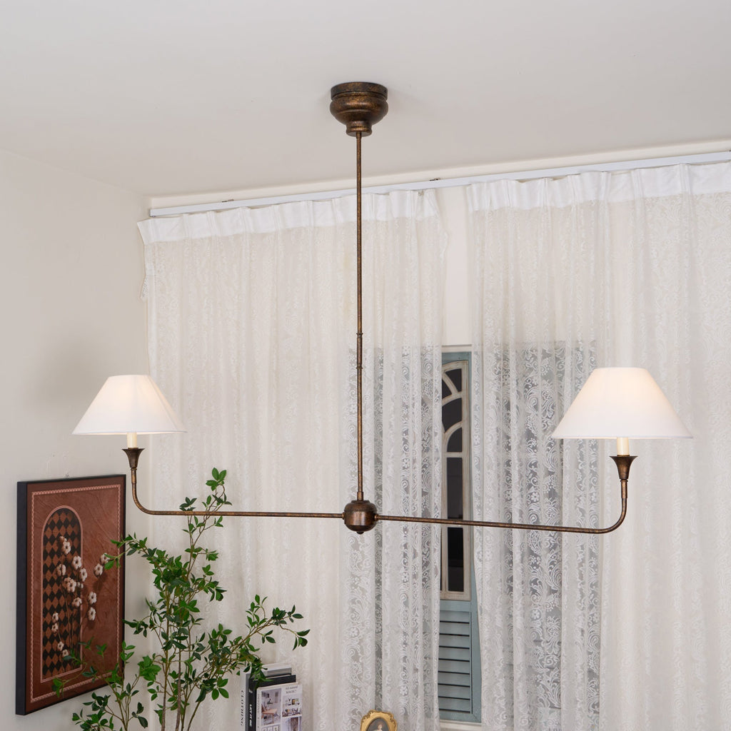 Norli Modern Linear LED Chandelier Metal Living Room Bedroom