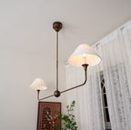 Norli Modern Linear LED Chandelier Metal Living Room Bedroom