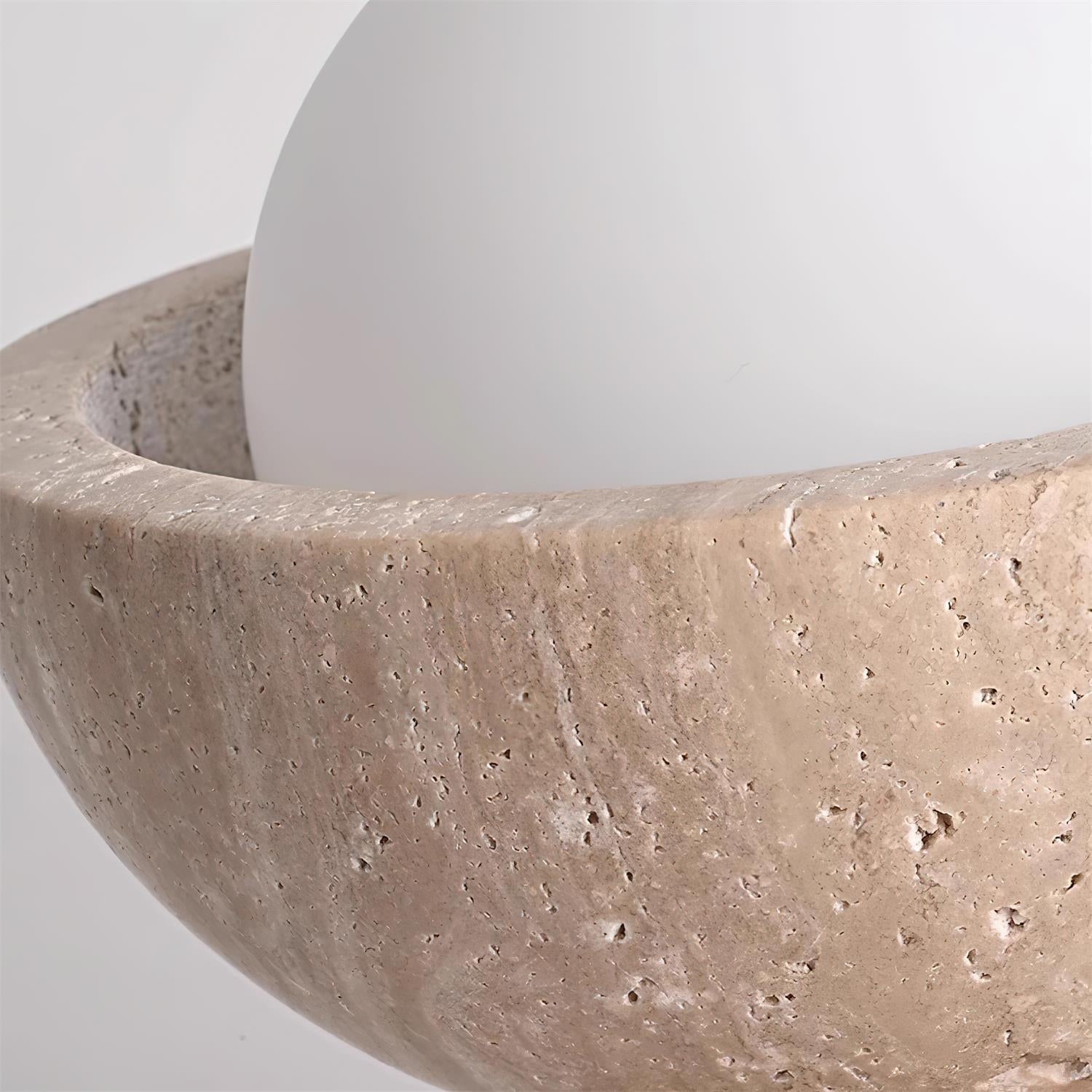 Ritta Minimalist Travertine Ceiling Light