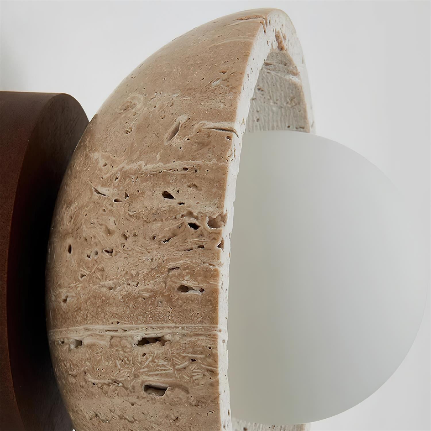 Ritta Minimalist Travertine Ceiling Light
