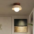 Ritta Minimalist Travertine Ceiling Light