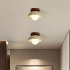 Ritta Minimalist Travertine Ceiling Light