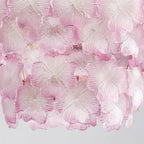 Ophelis Pink Flower Glass Chandelier