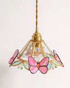 Tiffany Butterfly Stained GlassPendant Light