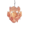 Aurora Chandelier Pink Murano Glass Disc Vintage Charm