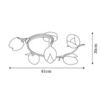 Iris 6-Light Tulip Ceiling Light