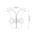 Wall Light Textured Glass Panels Dual Globes