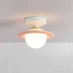 Ceiling Light Playful Planet Shape Soft Glow Whimsical Modern