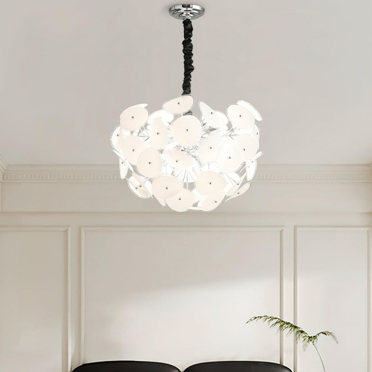 Thera Artistic Glass Globe Chandelier