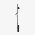 Avi Floor Lamp Cylindrical/Linear Modern, Metal, Black, Bedroom