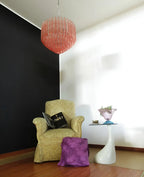 Aurora Chandelier Pink Glass Prisms Geometric