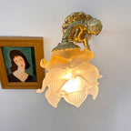 Arque Glass Rose Wall Lamp