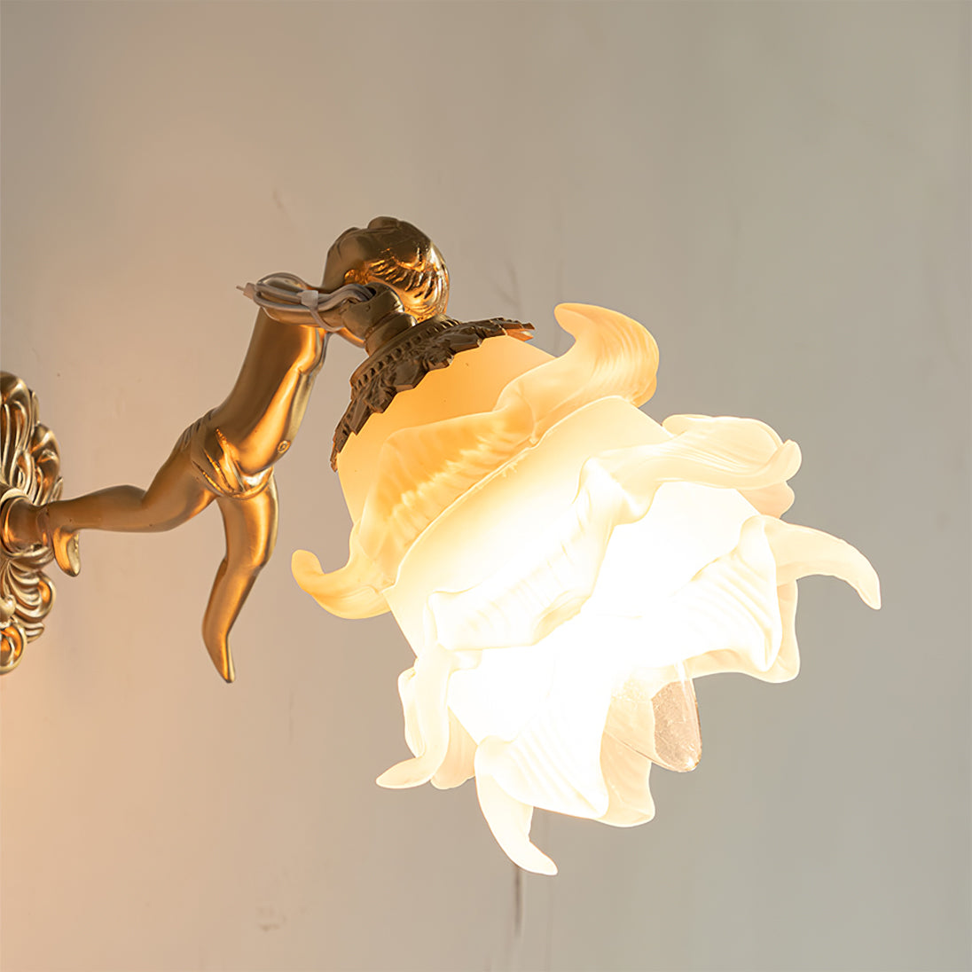 Arque Glass Rose Wall Lamp