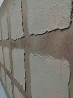 Neutral Tone Grid Texture Oil Painting
