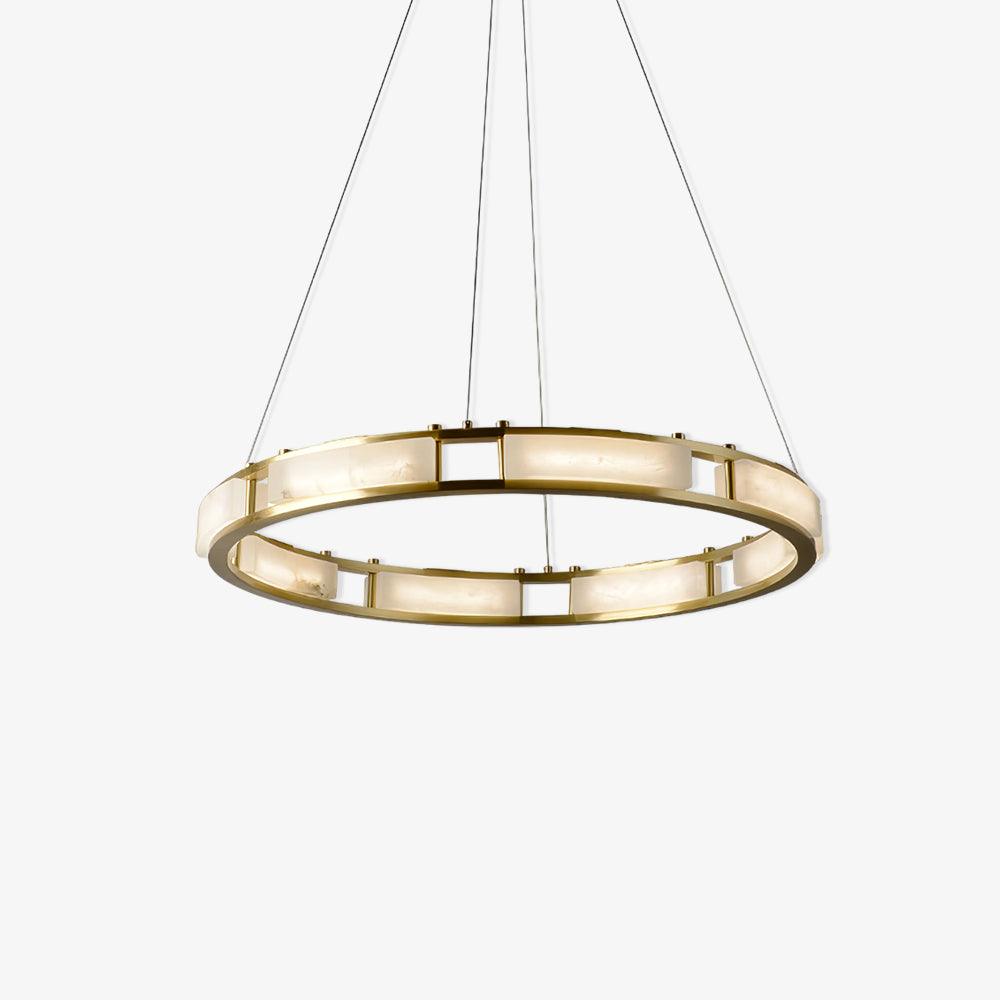 Symiria Luxury Alabaster Ring Pendant Light