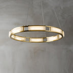 Symiria Luxury Alabaster Ring Pendant Light