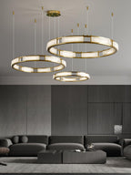 Symiria Luxury Alabaster Ring Pendant Light