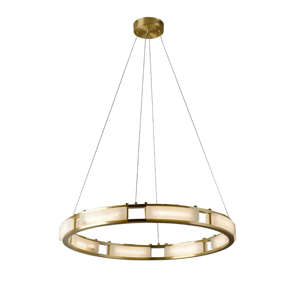 Symiria Luxury Alabaster Ring Pendant Light