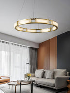 Symiria Luxury Alabaster Ring Pendant Light