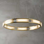 Symiria Luxury Alabaster Ring Pendant Light
