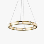 Symiria Luxury Alabaster Ring Pendant Light