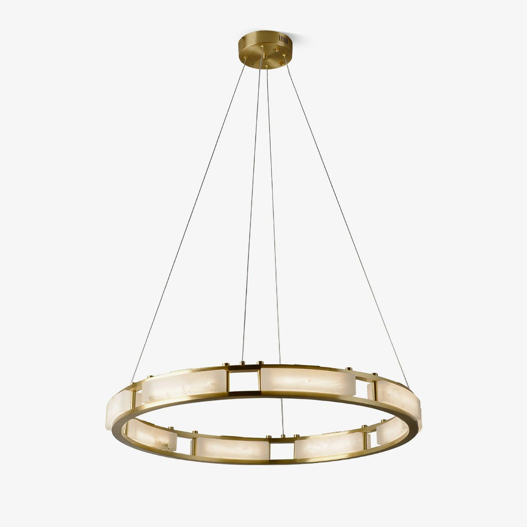 Symiria Luxury Alabaster Ring Pendant Light
