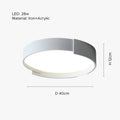 Arisha Modern Round Flush Mount Ceiling Light LED Double Layer