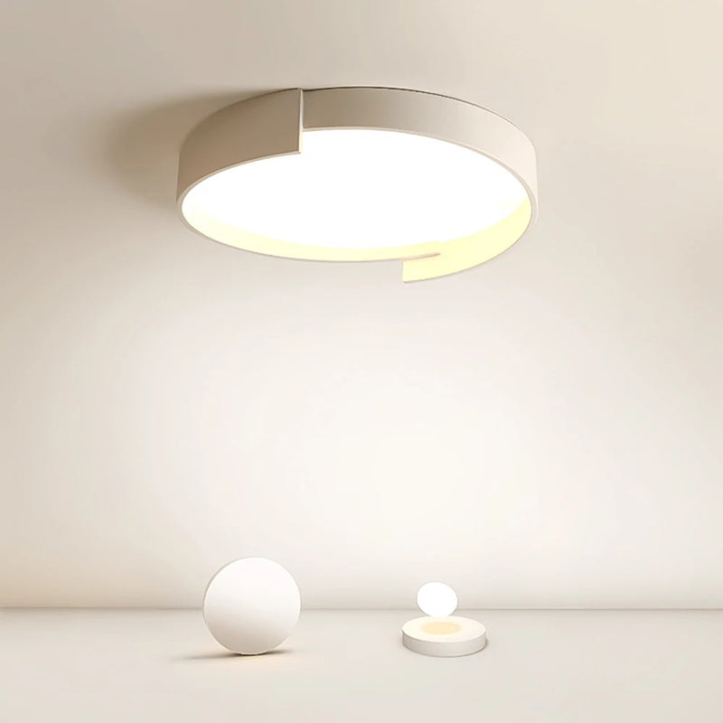 Arisha Modern Round Flush Mount Ceiling Light LED Double Layer