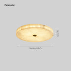 Delya Round Alabaster Ceiling Lamp